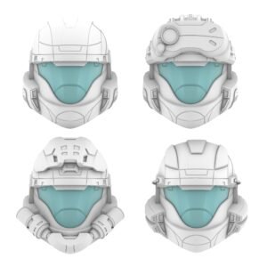 Modular Magnetic Halo 3 ODST Helmet STL