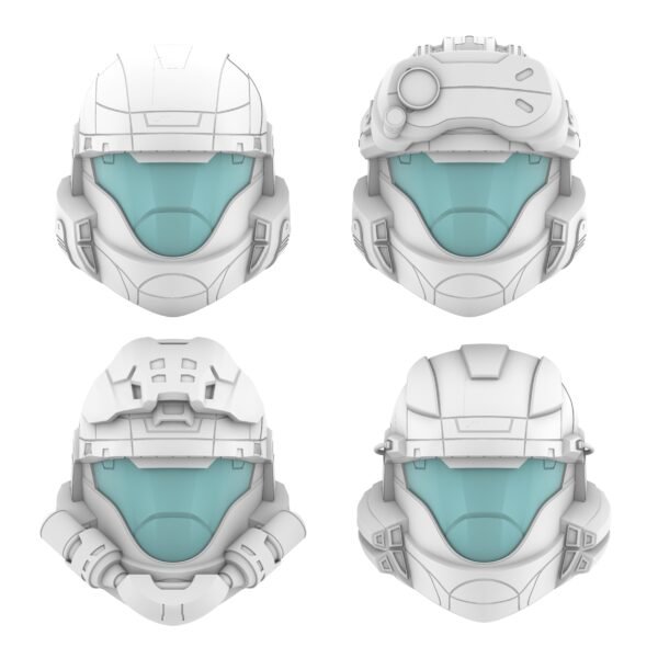 Helmets 1 Modular Magnetic Halo 3 ODST Helmet STL